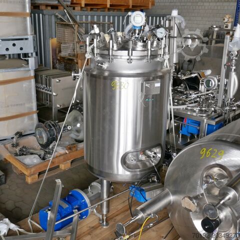 390 Liter heat-/coolable pressure tank, Aisi 316 with magnetic agitator Pharmatec GmbH 9630