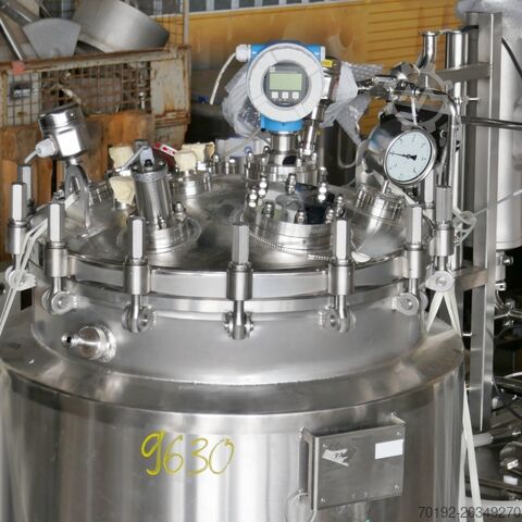 390 Liter heat-/coolable pressure tank, Aisi 316 with magnetic agitator Pharmatec GmbH 9630