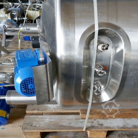 880 Liter heat-/coolable pressure tank, Aisi 316 with magnetic agitator 9629