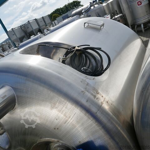 1880 Liter heat-/coolable pressure tank, Aisi 316 with magnetic agitator 9628