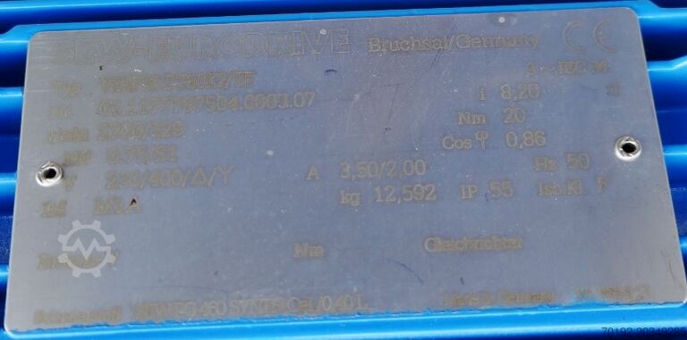 1880 Liter heat-/coolable pressure tank, Aisi 316 with magnetic agitator  9628