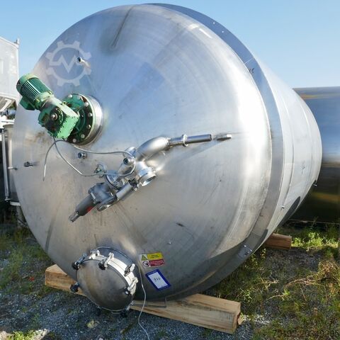 19600 Liter heiz-/kühlbarer Druckbehälter aus V2A mit Balkenrührwerk Thrun Maschinen- und Behälterbau 9626