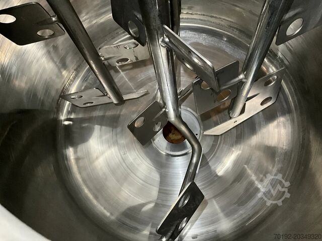 2911 Liter heiz-/kühlbarer Becomix Prozesskessel aus V4A mit Ankerrührwerk Becomix 9588