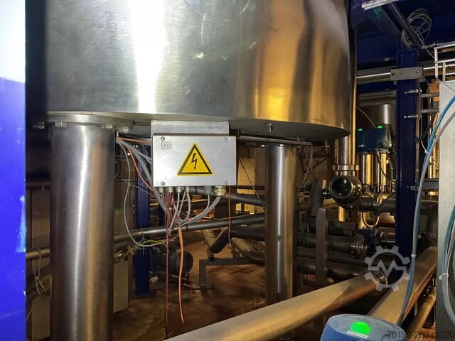 2911 Liter heiz-/kühlbarer Becomix Prozesskessel aus V4A mit Ankerrührwerk Becomix 9588