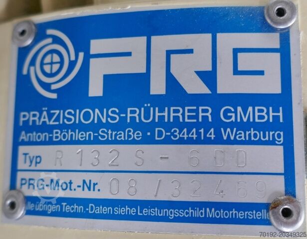 1410 liter heat-/coolable pressure vessel, Aisi 316 with propeller agitator Waldner 9587