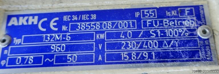 2900 liter heat-/coolable pressure vessel, Aisi 316 with propeller agitiator Waldner 9586