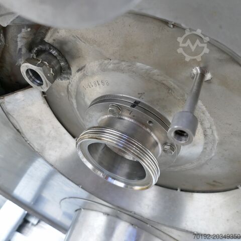 1344 liter heat-/coolable pressure tank, Aisi 316 with propeller agitator Diessel 9572