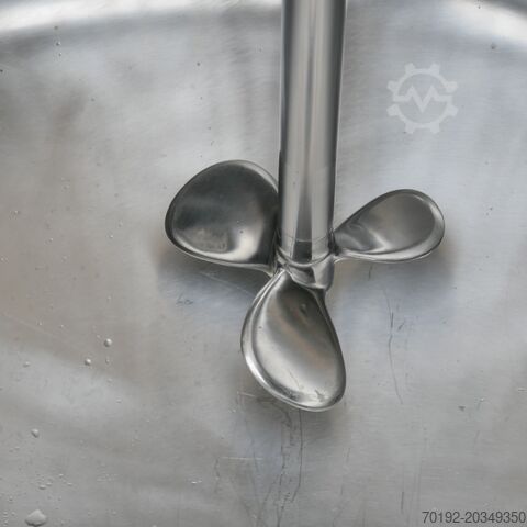 1344 liter heat-/coolable pressure tank, Aisi 316 with propeller agitator Diessel 9572