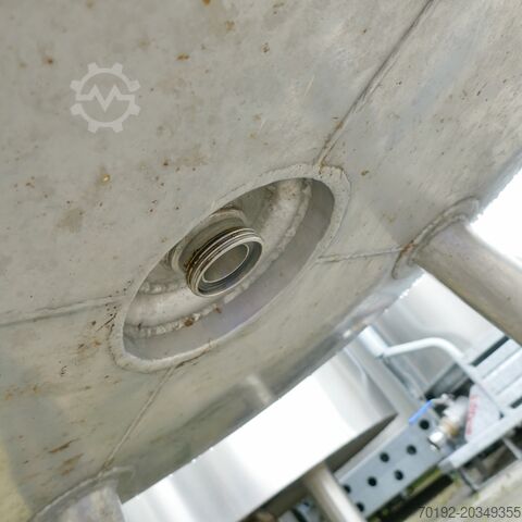 550-liter heatable/coolable pressure vessel made of V4A with beam agitator. Seitz 9571