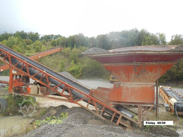 Siebanlage mobil Terex Finlay Siebanlage