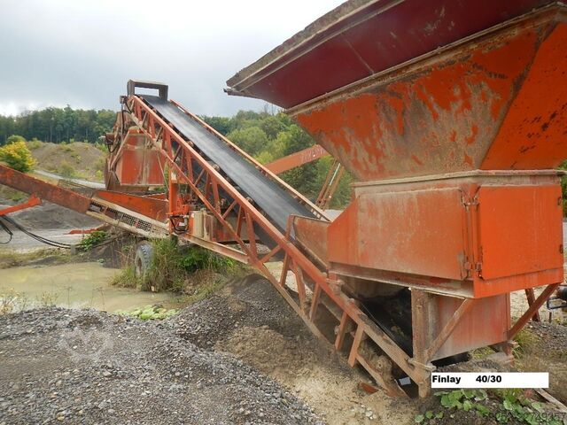Siebanlage mobil Terex Finlay Siebanlage