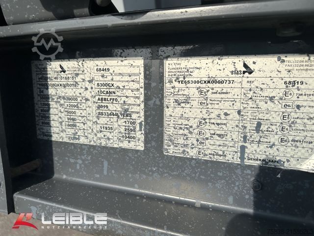 Tipper semitrailer STAS S300CX MultiSTAR 53m³ ALU Mulde*Kombitür*