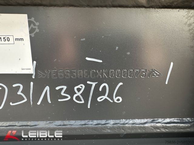 Tipper semitrailer STAS S300CX MultiSTAR 53m³ ALU Mulde*Kombitür*