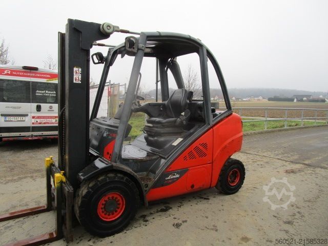 Dieselstapler Linde H30D-02 Triplex-Freihub 4,7m Hubhöhe + Seitenschie