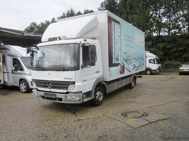 LKW mit Kofferaufbau Mercedes-Benz 816 Atego Koffer mit Ladebordwand
