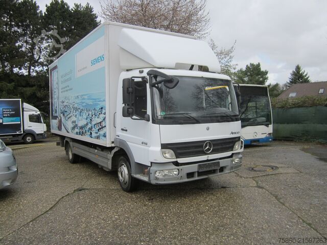 LKW mit Kofferaufbau Mercedes-Benz 816 Atego Koffer mit Ladebordwand