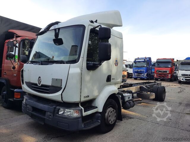 Chassis with cab RENAULT MIDLUM 220