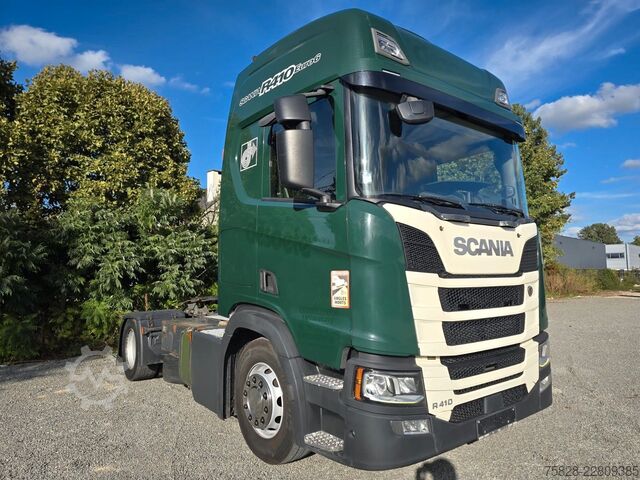 Standard tractor unit SCANIA R410 Tacho Gen2 / Blatt-Luft / Bycool