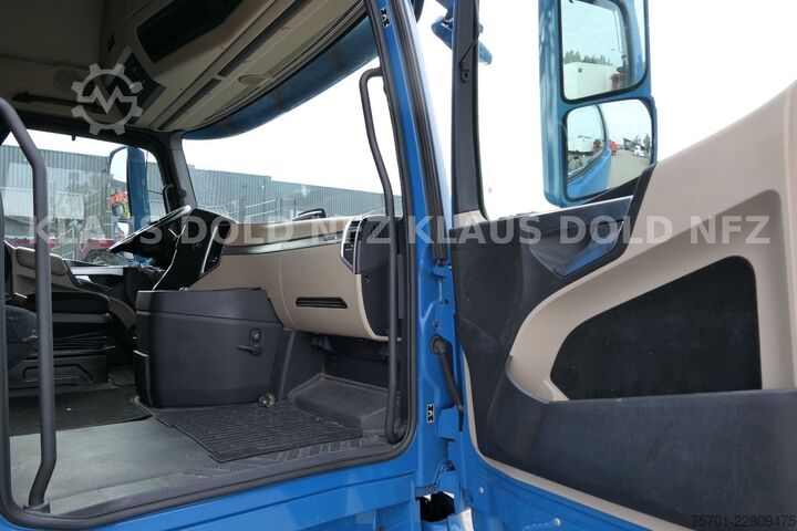 Flatbed truck with tarp MERCEDES-BENZ Actros 1863 Pritsche Plane Retarder LBW Euro 6