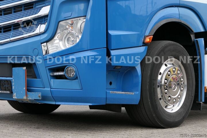 Flatbed truck with tarp MERCEDES-BENZ Actros 1863 Pritsche Plane Retarder LBW Euro 6