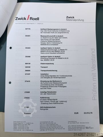 Härteprüfgerät ZwickRoell ZHV10