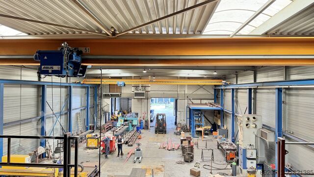 Inkl. Stahlkonstruktion + 2x Auflageboden Abus 2x Overhead crane 16.240 mm / 5 ton