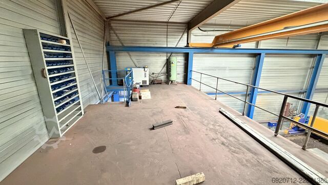 Inkl. Stahlkonstruktion + 2x Auflageboden Abus 2x Overhead crane 16.240 mm / 5 ton