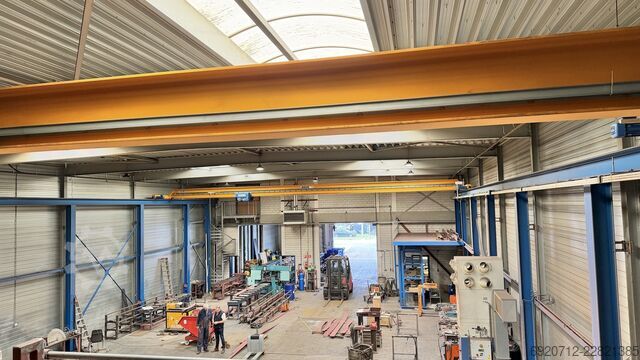 Inkl. Stahlkonstruktion + 2x Auflageboden Abus 2x Overhead crane 16.240 mm / 5 ton