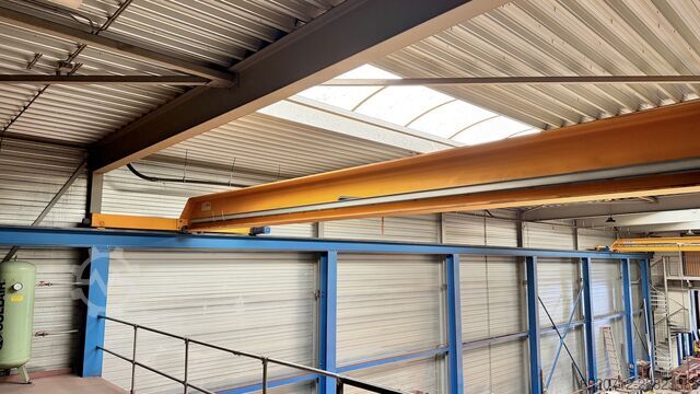 Inkl. Stahlkonstruktion + 2x Auflageboden Abus 2x Overhead crane 16.240 mm / 5 ton