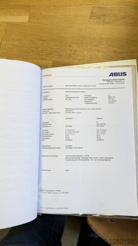 Inkl. Stahlkonstruktion + 2x Auflageboden Abus 2x Overhead crane 16.240 mm / 5 ton