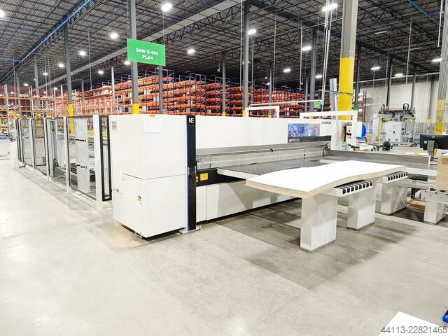 PLATTEN AUTEILSÄGE-HUBTISCHBESCHICKUNG HOLZMA (Homag group) SawTeq B-400 (HPL 400/38/22) Profiline