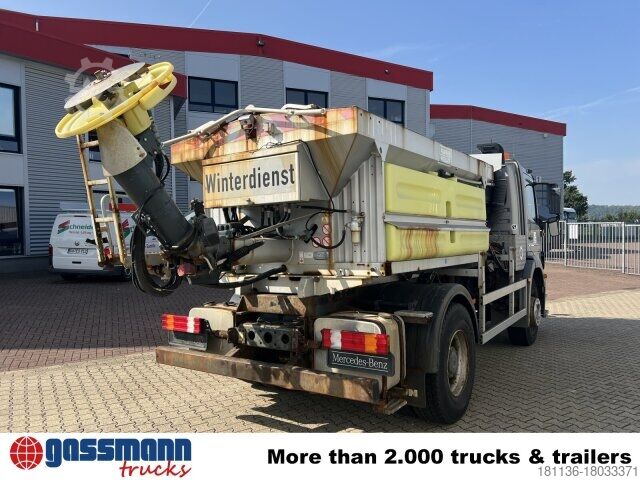 Truck chassis Mercedes-Benz Atego 1828 L 4x2,Rechtslenker, Winterdienstplatte