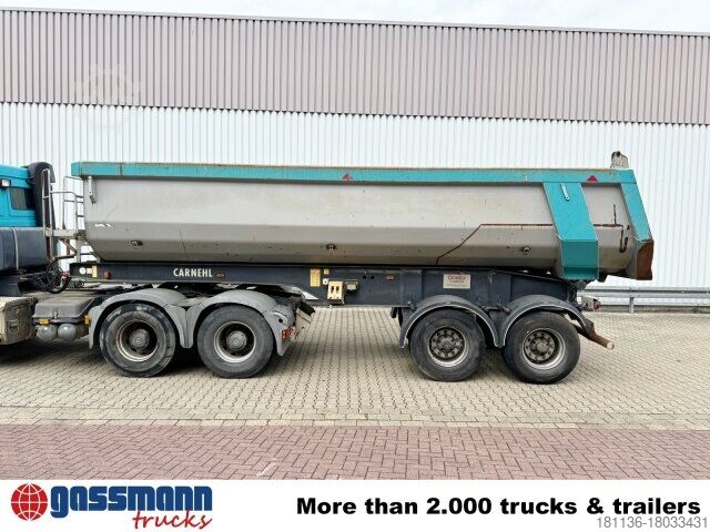 Tipper semitrailer Carnehl CHKS/HH, Stahlmulde ca. 25m³