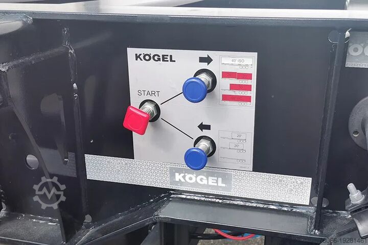 Containertransport Kögel S24-2 Port 40 Simplex 3-Axle Container Trailer ...