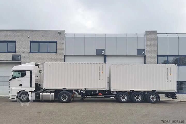 Containertransport Kögel S24-2 Port 40 Simplex 3-Axle Container Trailer ...