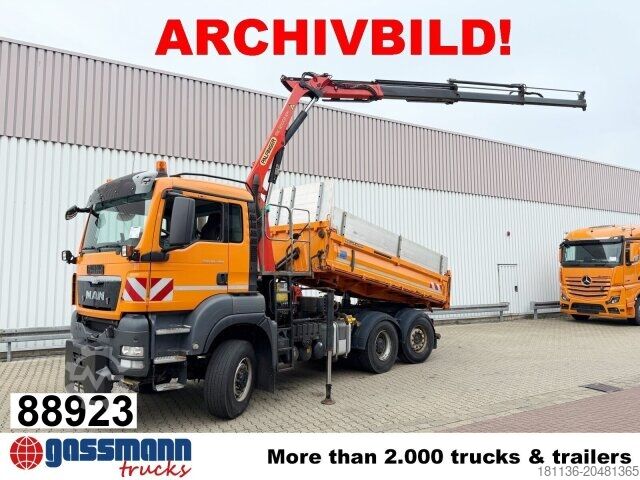 Kipper LKW MAN TGS 28.400 6X4-4 BL, Kran,