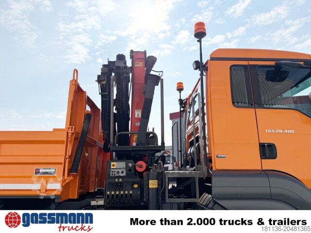 Kipper LKW MAN TGS 28.400 6X4-4 BL, Kran,