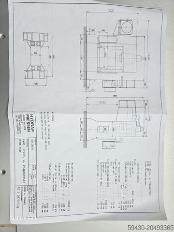Hydraulic press HYDRAP HPDB 400
