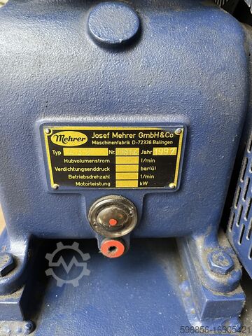 Reciprocating compressor Josef Mehrer A3V