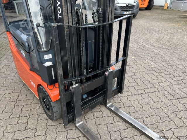 Electric 3-wheel forklift Toyota 7 FBEST 15 / Akku Neu!