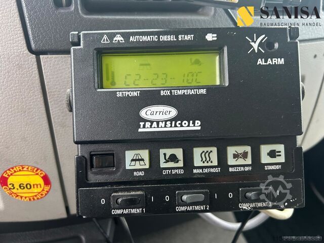 Kühlkoffer-LKW Volvo FL 250/Carrier Supra 1250MT/LBW Wüllhors