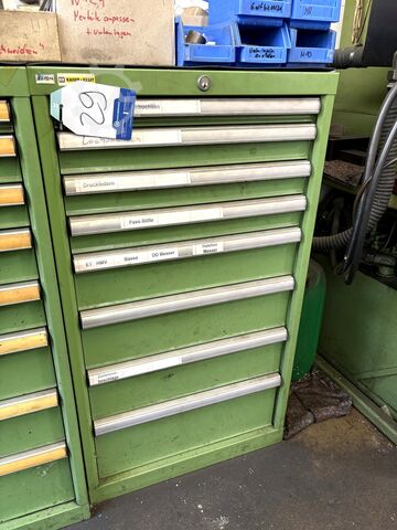 Workshop drawer cabinet with contents LISTA Workshop Drawer Unit with contents