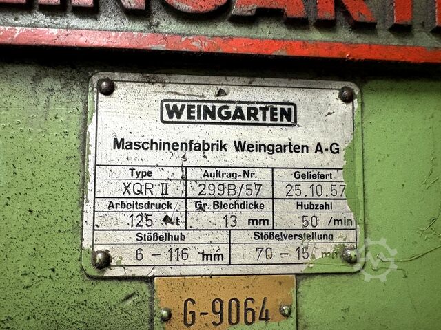 Eccentric press WEINGARTEN XQR II