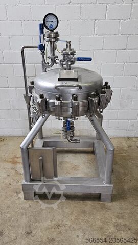 Filtrieranlage Bollazi & Co AG Edelstahl Druckfilter Nutsche Ø 600 mm