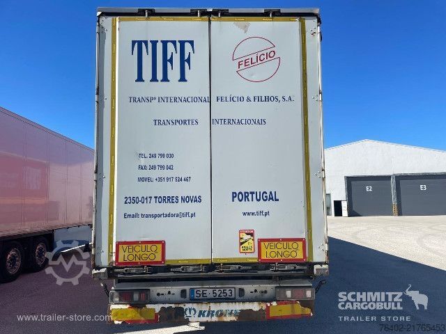 Auflieger mit Pritsche & Plane Krone Semitrailer Curtainsider Standard