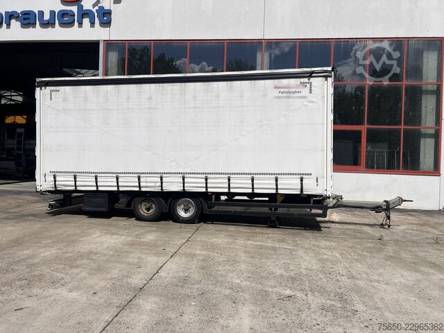 Open trailer with tarp Möslein TPW 105 D Schwebheim  Tandemplanenanhänger durchladbar