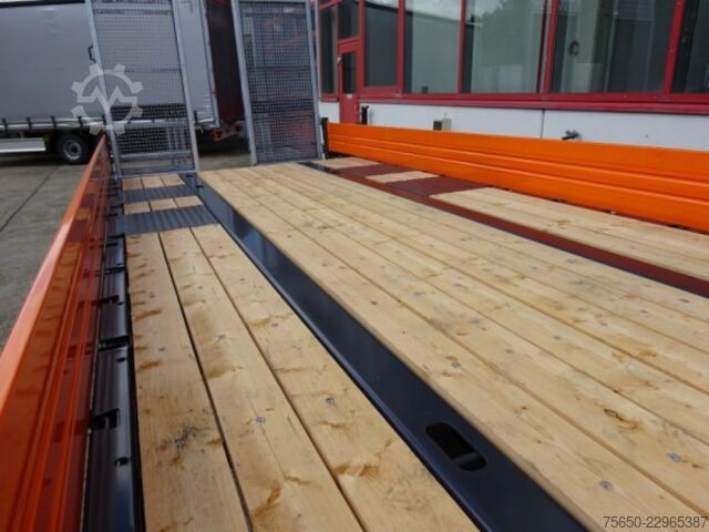 Low loader trailer Möslein TTT 11-6,2 BR Orange  Tandemtieflader mit breiten RampenNeufahrzeug