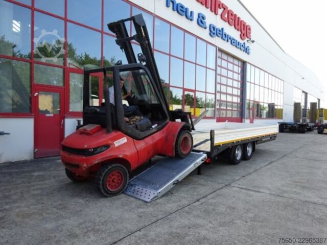 Low loader trailer Möslein TTT 11-6,2 BR Orange  Tandemtieflader mit breiten RampenNeufahrzeug