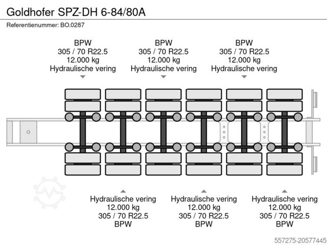 Plattformanhänger Goldhofer SPZ-DH 6-84/80A