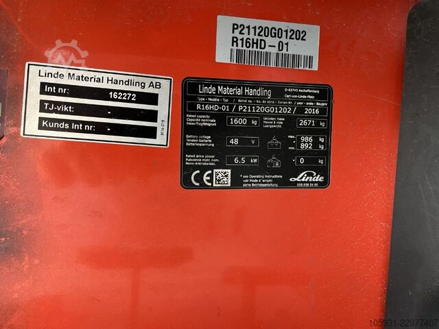 Reach Truck Linde R16HD-01